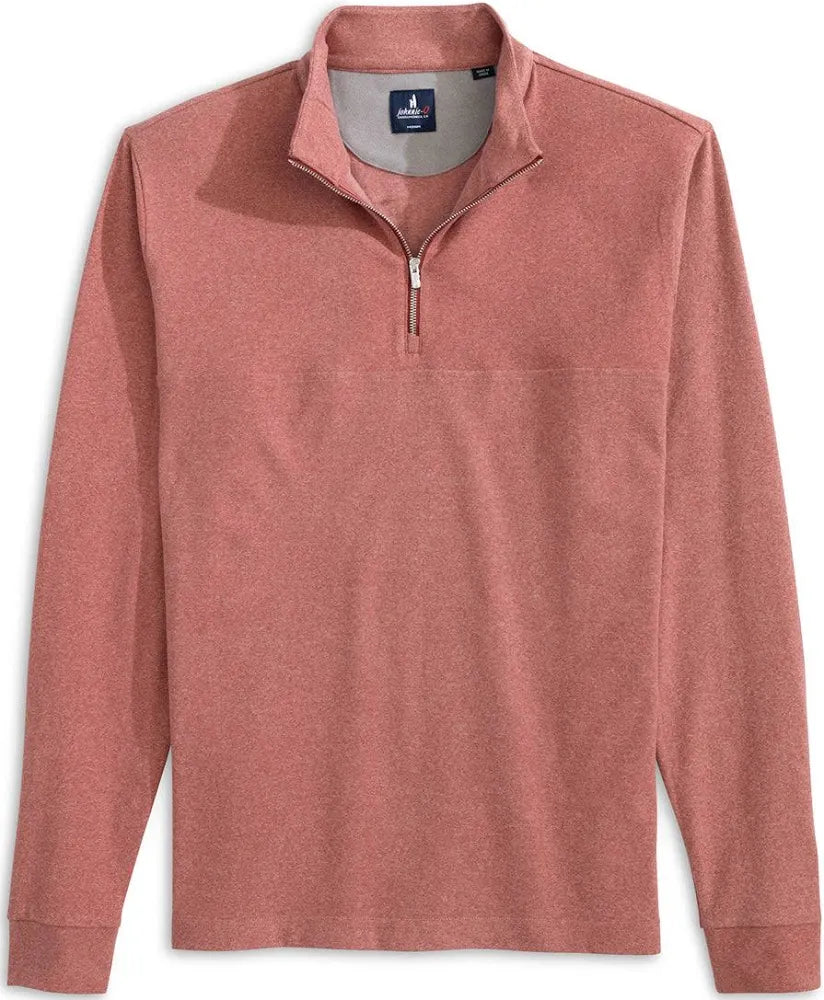 Johnnie O Mikey Performance 1/4 Zip Pullover- Brick