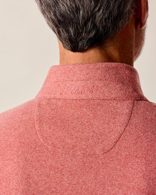 Johnnie O Mikey Performance 1/4 Zip Pullover- Brick