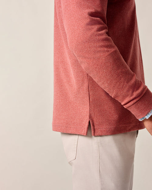Johnnie O Mikey Performance 1/4 Zip Pullover- Brick
