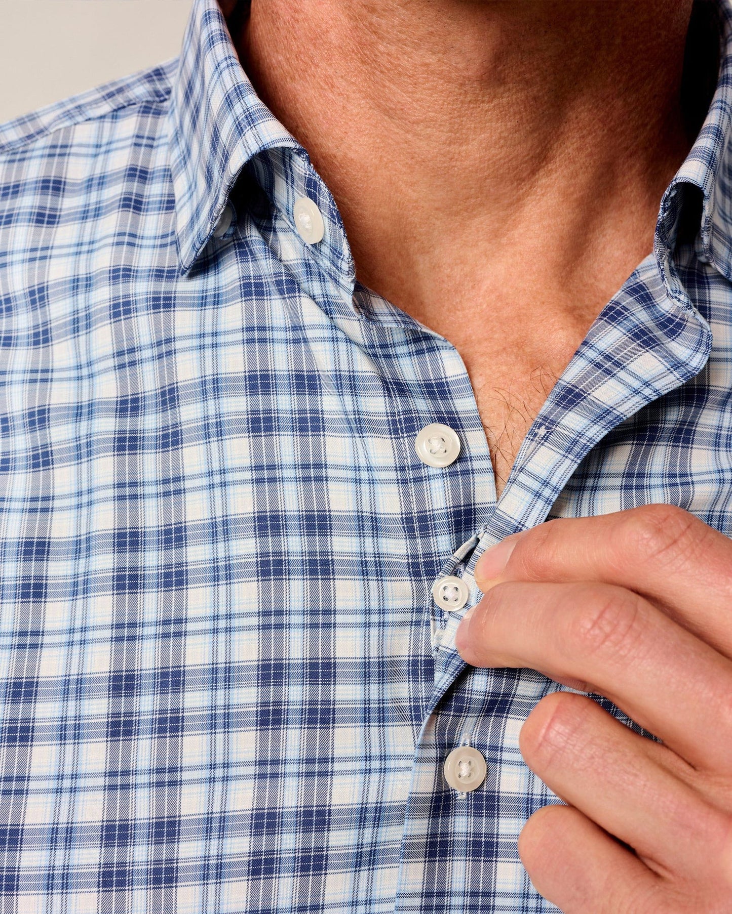 Johnnie-O Featherweight Performance Button Down Shirt - Donovan, Navy