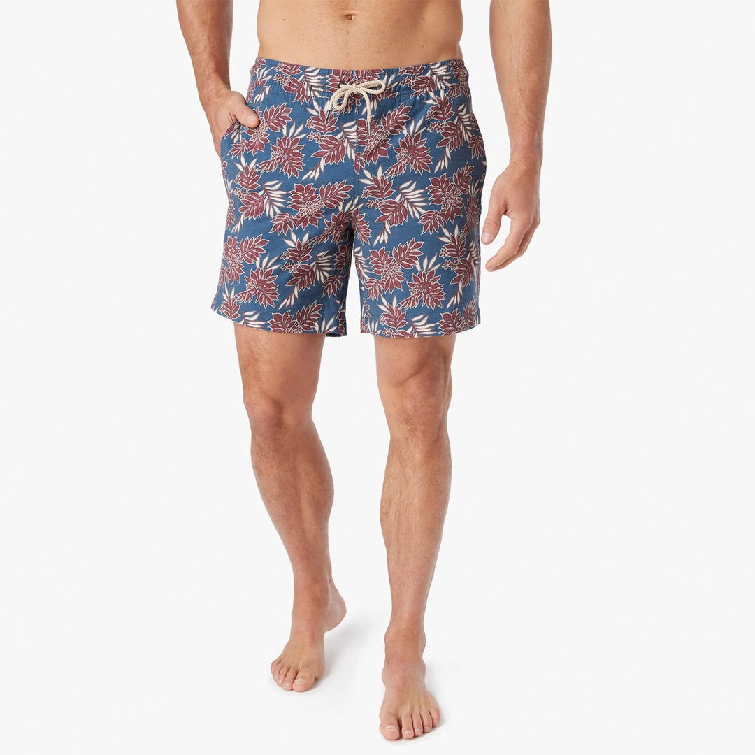 Fish Hippie The Bayberry Trunk- Navy Crimson Leaves Bayberry Trunk 7 inch