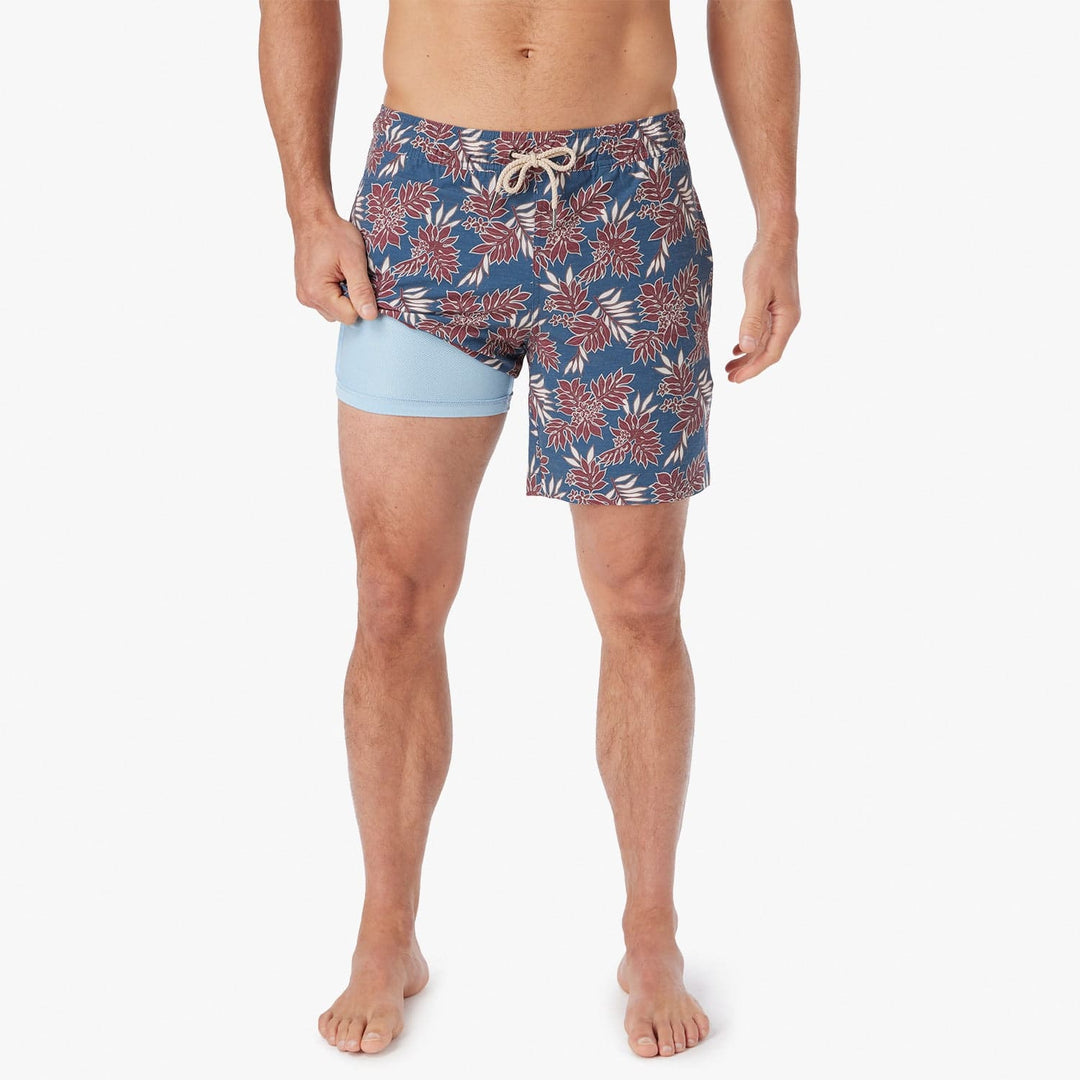 Fish Hippie The Bayberry Trunk- Navy Crimson Leaves Bayberry Trunk 7 inch