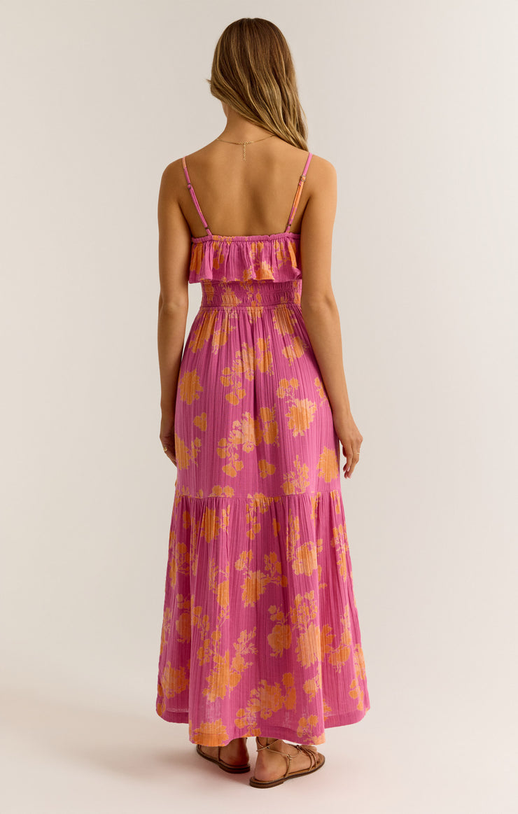 Zsupply  Sunshine Midi Dress Raspberry Sorbet