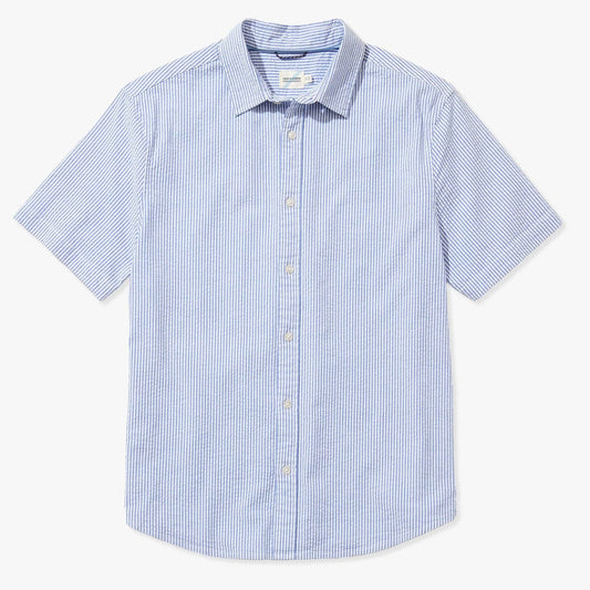 Fair Harbor Seersucker Shirt -light blue
