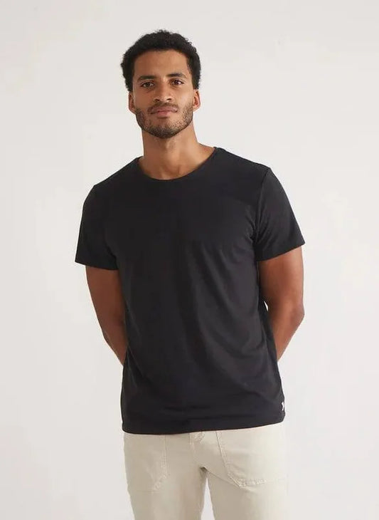 Marine Layer Crew Tshirt -Faded Black