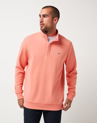 Travis Mathew CLOUD QUARTER ZIP 2.0-Terra Cotta