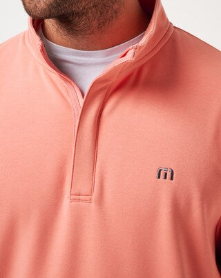 Travis Mathew CLOUD QUARTER ZIP 2.0-Terra Cotta