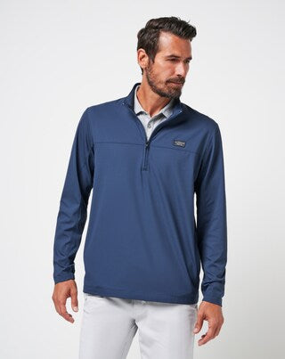 Travis Mathew WANDERLUST QUARTER ZIP-Mood Indigo