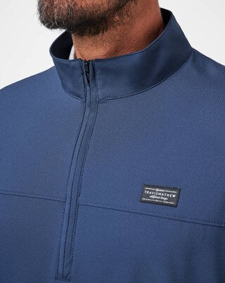 Travis Mathew WANDERLUST QUARTER ZIP-Mood Indigo