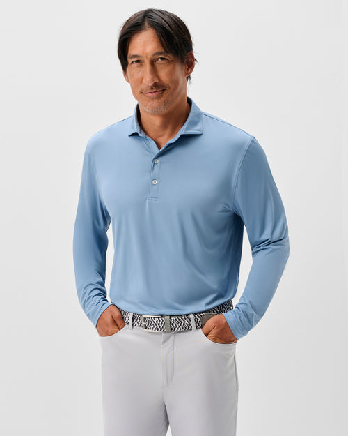 Johnnie O Swing LS Polo Carbor Fiber