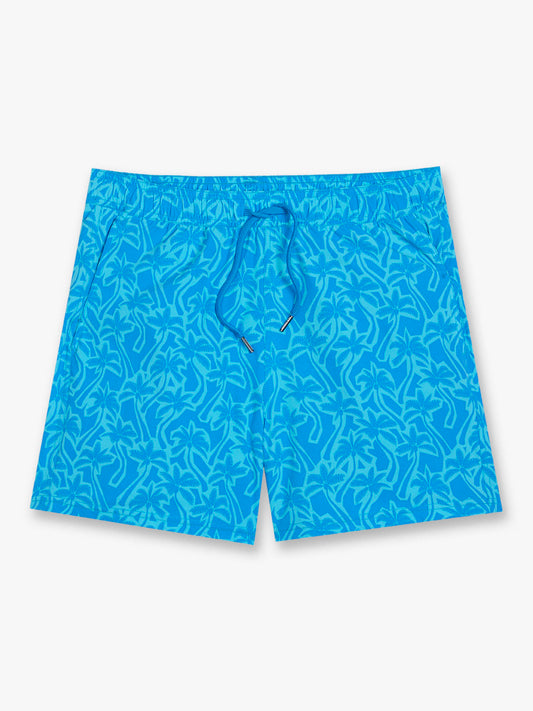 Fair Harbor Bungalow Swim- Turquoise Cutout Palms