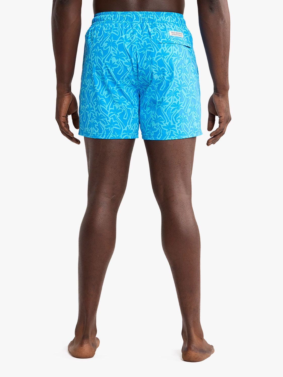 Fair Harbor Bungalow Swim- Turquoise Cutout Palms