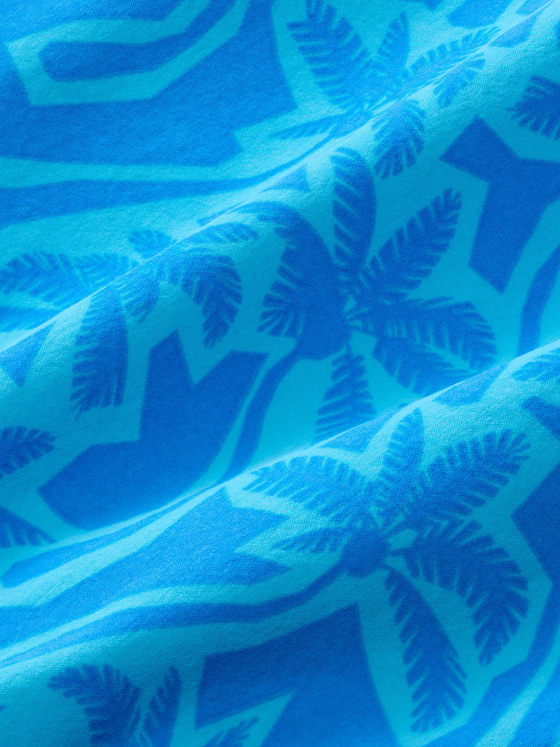 Fair Harbor Bungalow Swim- Turquoise Cutout Palms