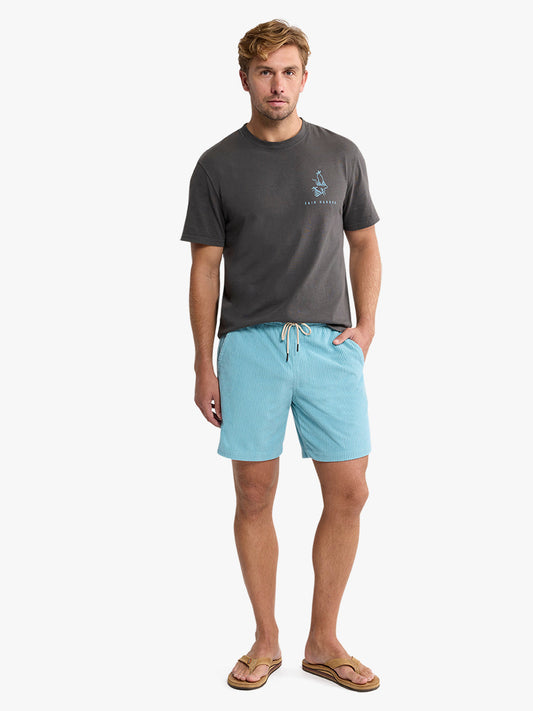 Fair Harbor Wilder Stretch Corduroy Short Bay Blue