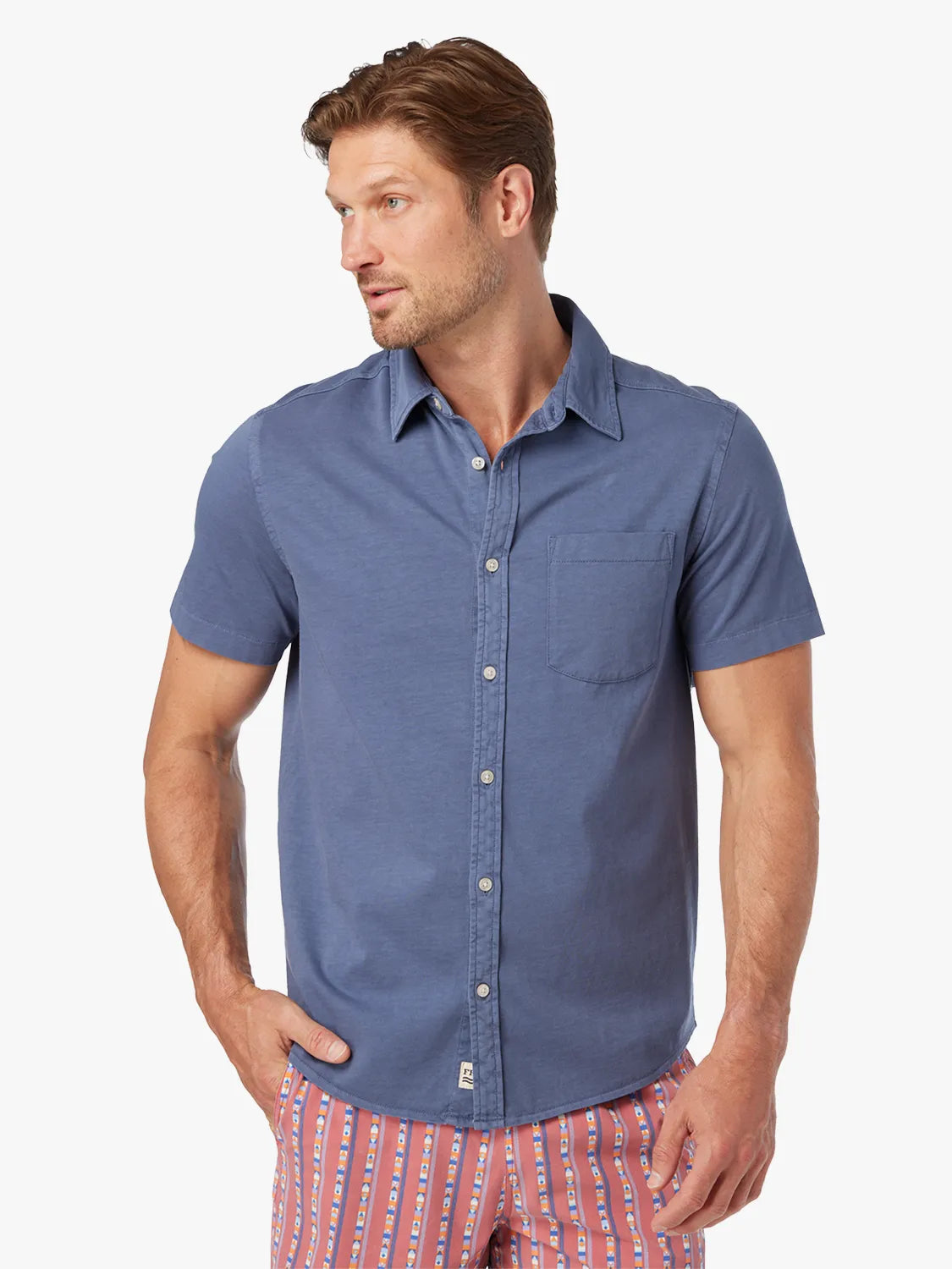 Fair Harbor Saltaire SS Buttondown Navy
