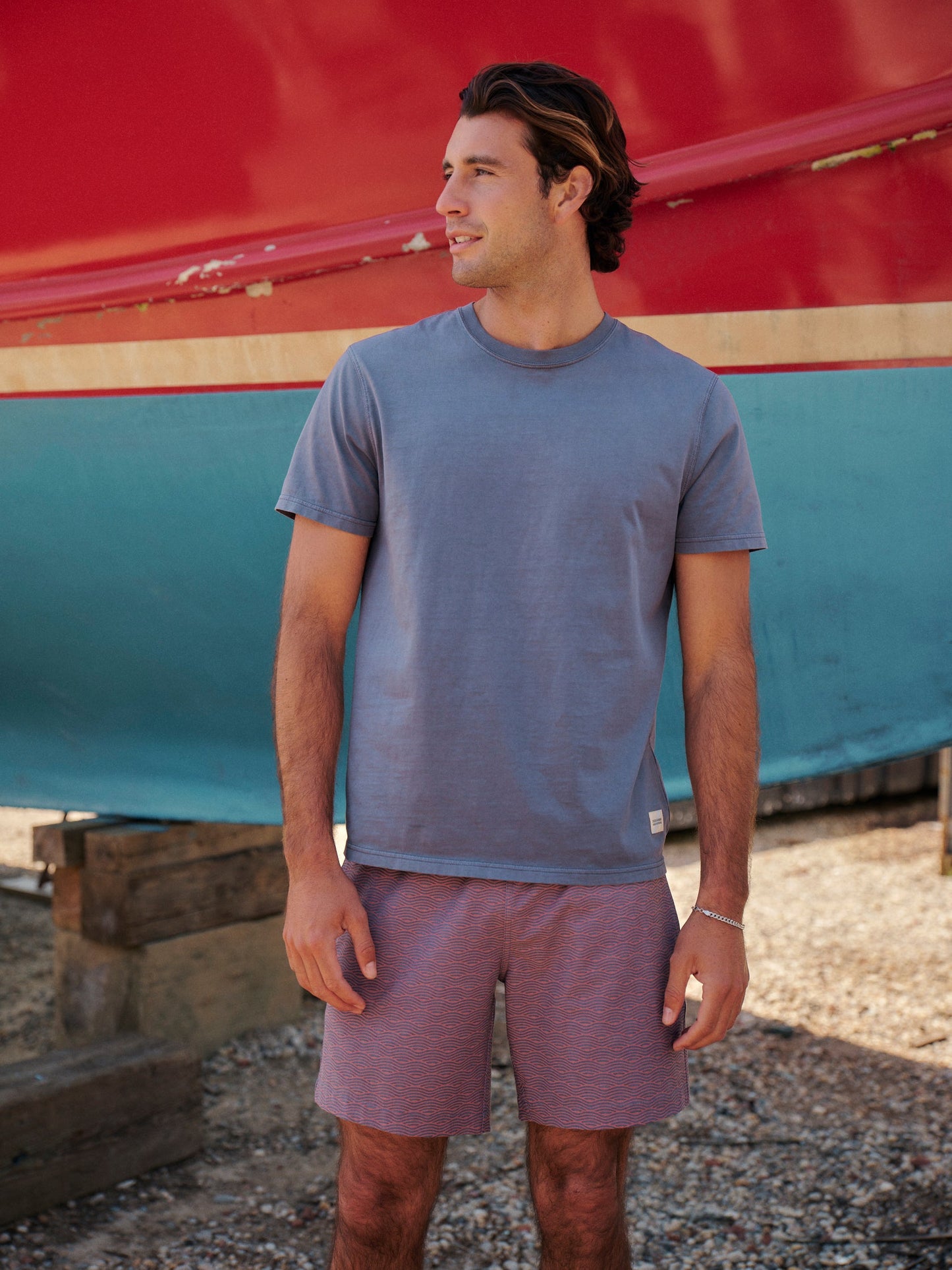 Fair Harbor Saltaire Tee- Light Blue