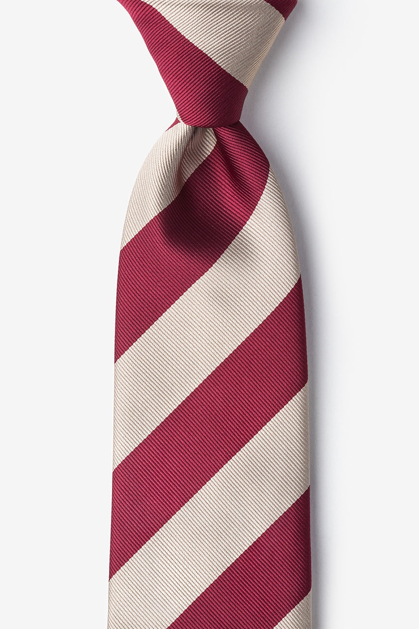 Wild Attire Crimson and Cream Tie