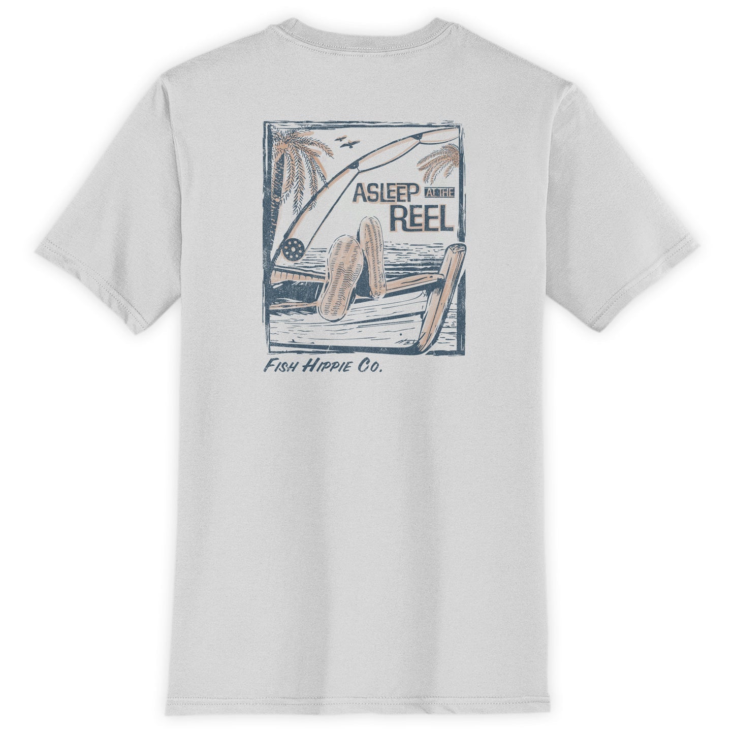 Fish Hippie Tee-Asleep at the Reel Bone