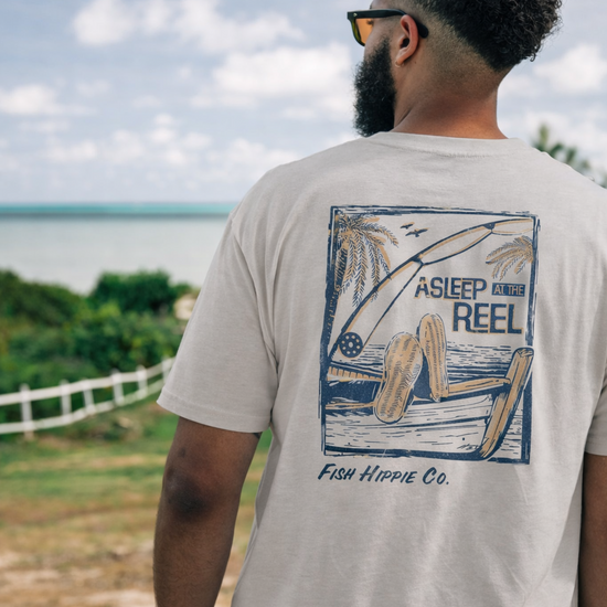 Fish Hippie Tee-Asleep at the Reel Bone