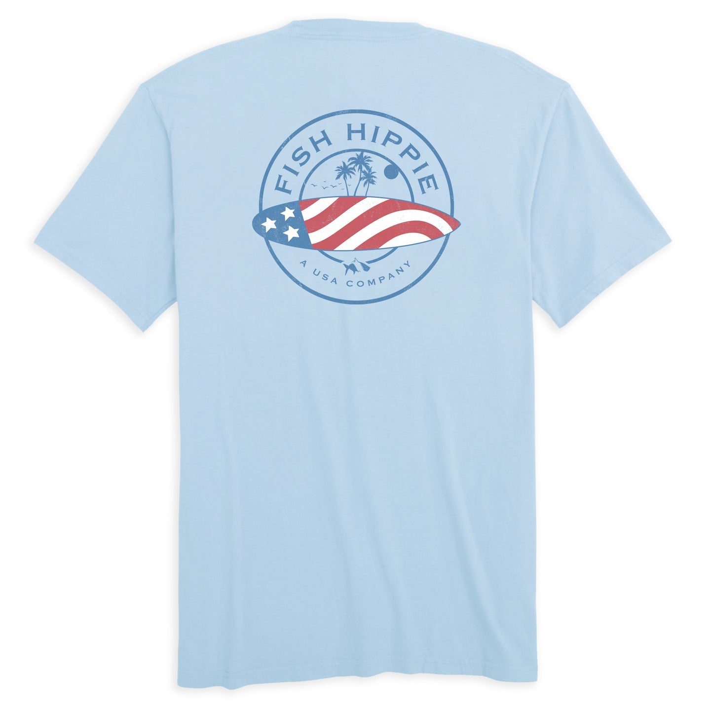 Fish Hippie - Tee Wave of Freedom Blue Wave