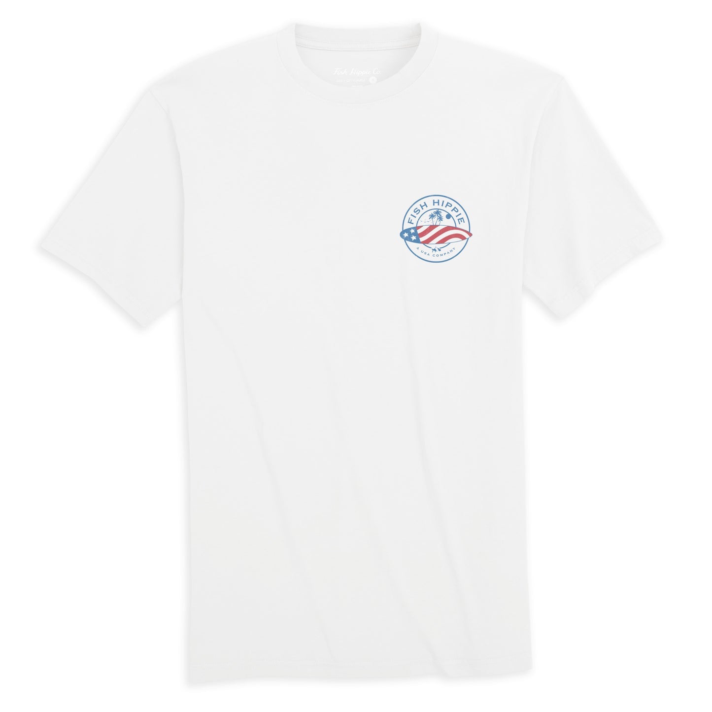 Fish Hippie Wave of Freedom Tee -Bright White