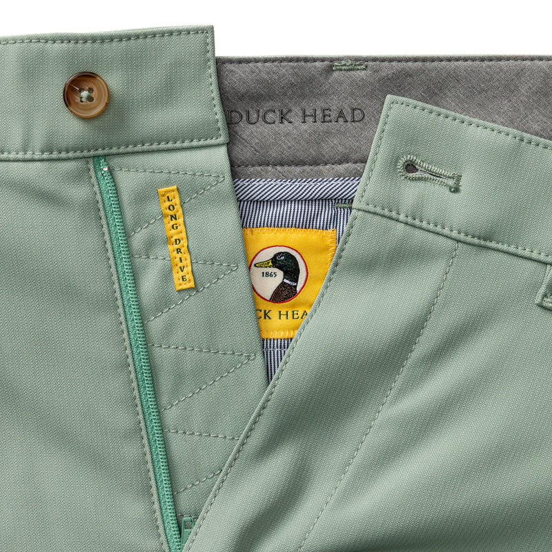 Duck Head 9" Long Drive Performance Short- Spring Olive