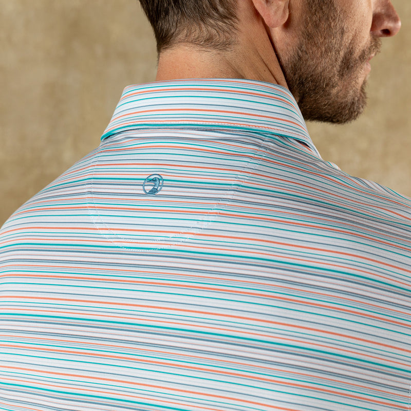 Duck Head Long Drive Performance Polo
Neil Stripe- Sky Blue