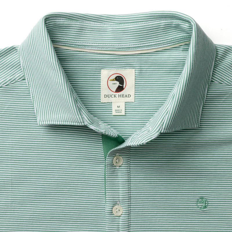Duck Head Hanover Pima Cotton Jersey Polo- Aspen Green