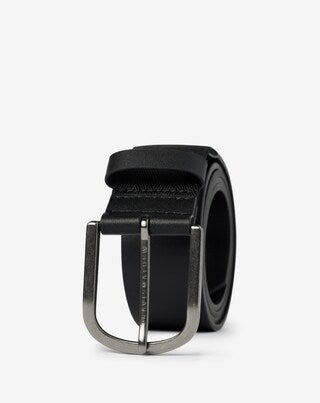 Travis Mathew JINX 2.0 LEATHER HYBRID STRETCH BELT-Black