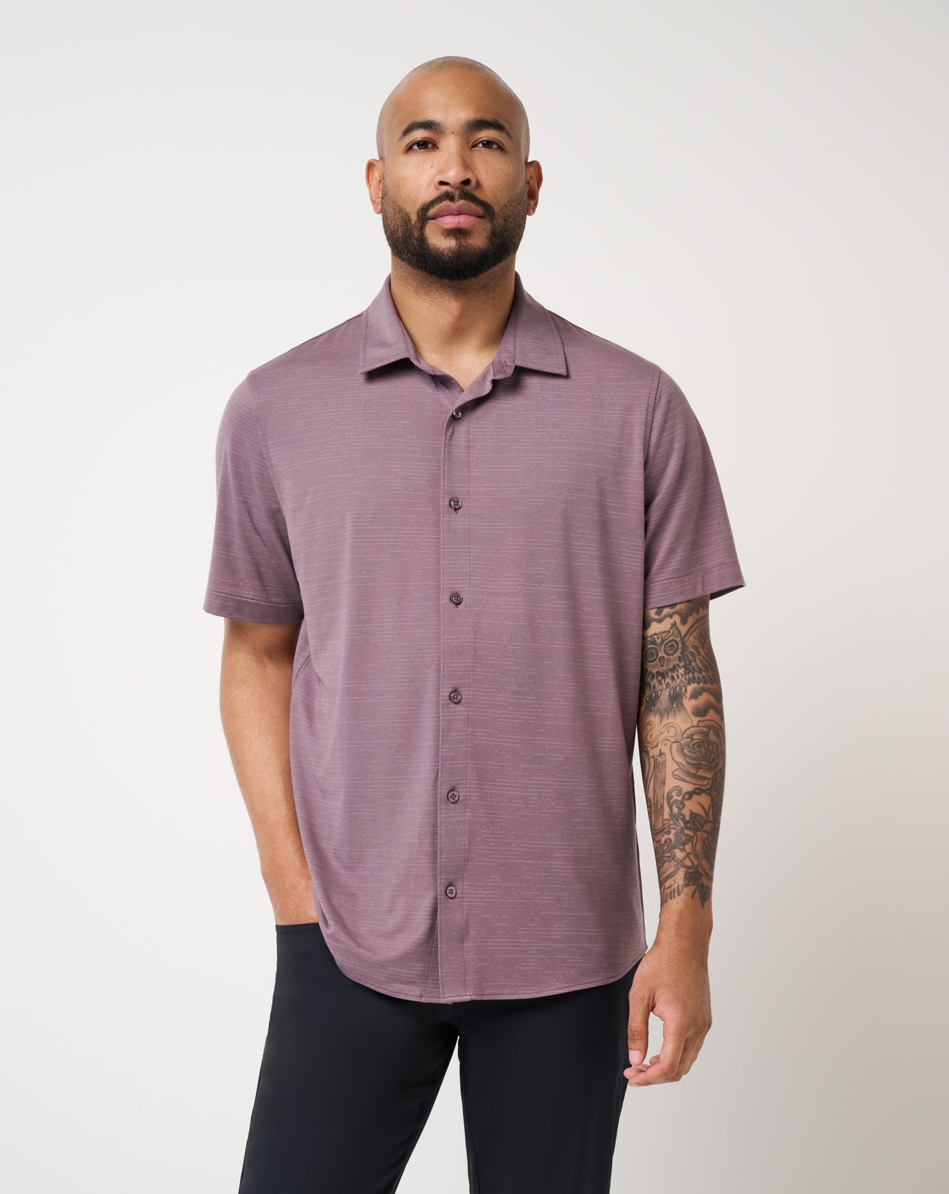Travis Mathew Heater Buttonup-Moonscape