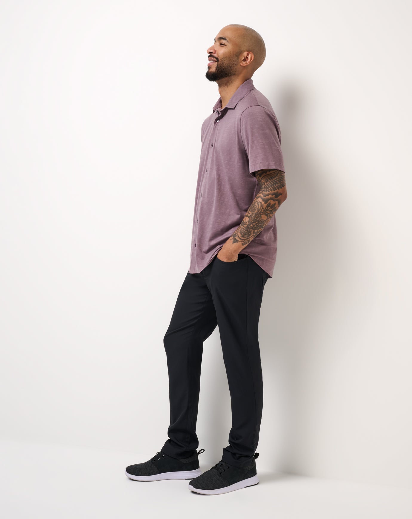 Travis Mathew Heater Buttonup-Moonscape