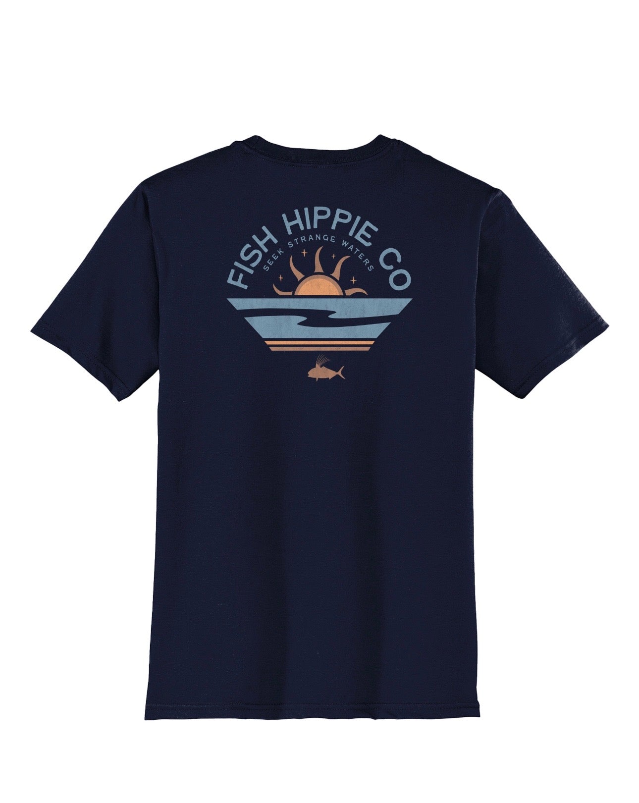 Fish Hippie Emerged Tee Navy