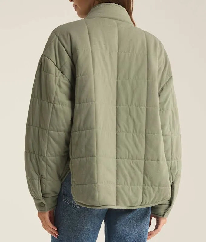 Z Supply Bonfire Jacket Palm Green