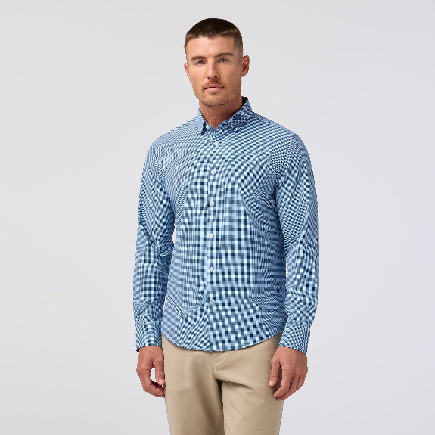 Mizzen & Main Leeward No Tuck Dress Shirt Dark Teal Sam Plaid