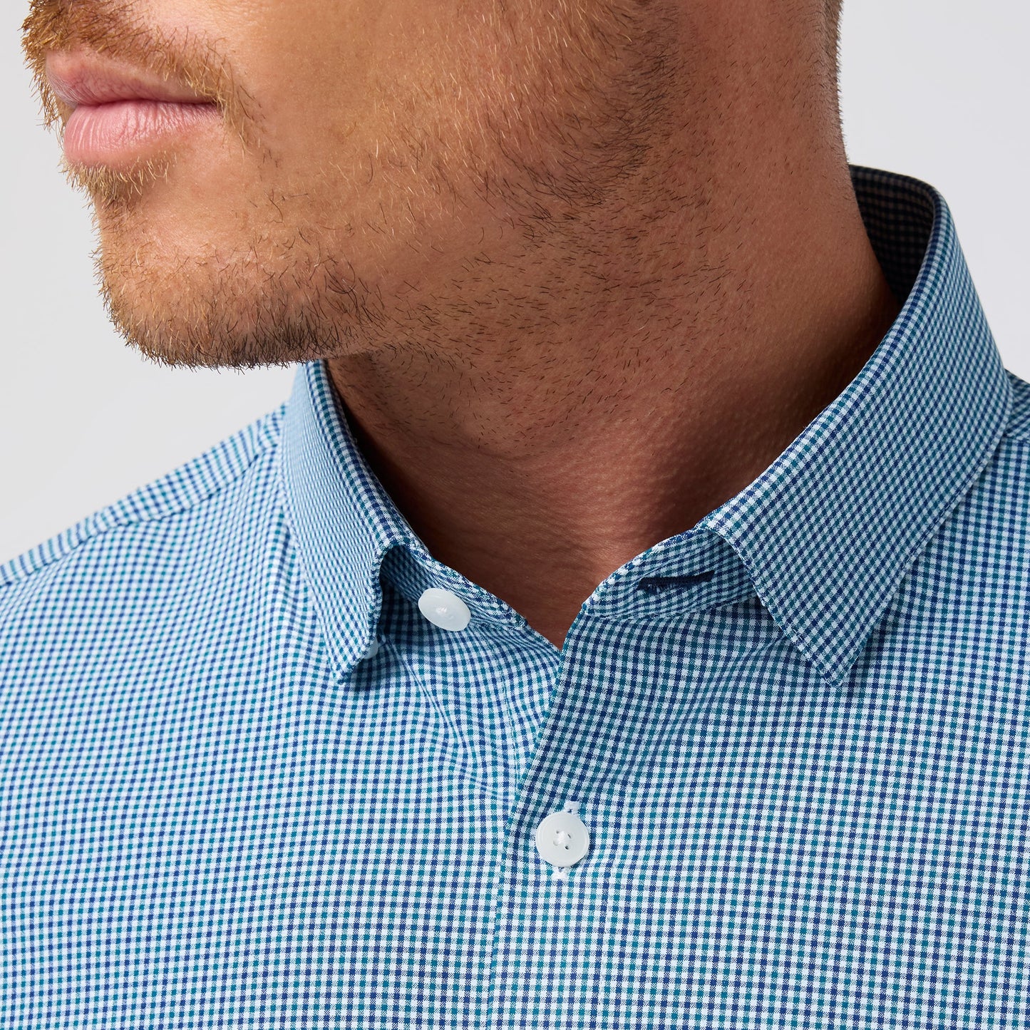 Mizzen & Main Leeward No Tuck Dress Shirt Dark Teal Sam Plaid