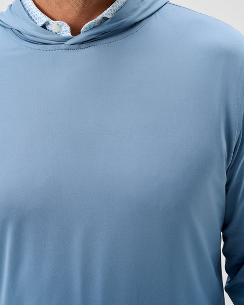 Johnnie O Talon Featherweight Performance Hoodie- Carbon Fiber