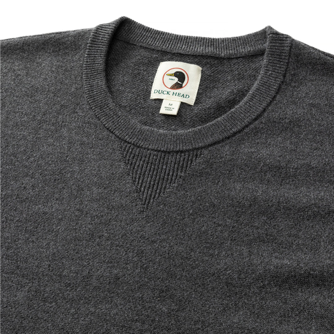 Duck Head Henson Merino Crewneck Sweater-Brushed Nickle