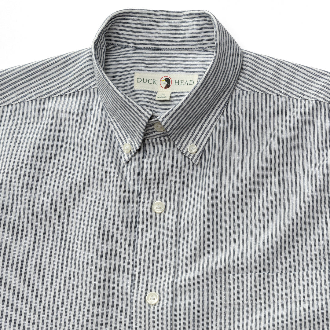 Duck Head Cotton Oxford Sport Shirt
Collins Stripe Royal Navy