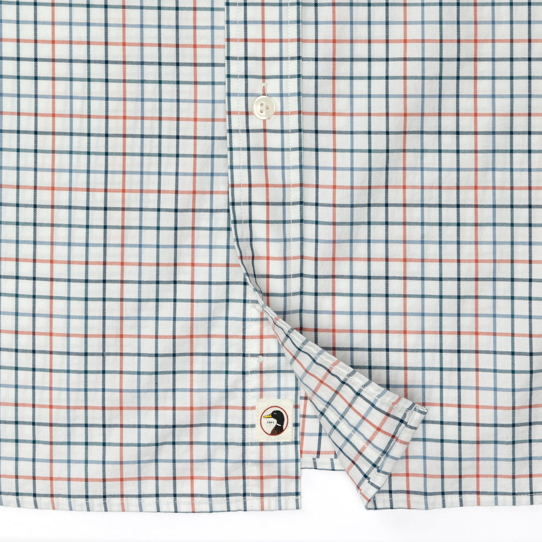 Duck Head Cotton Twill Sport Shirt
Joyner Plaid   -Mirror Lake