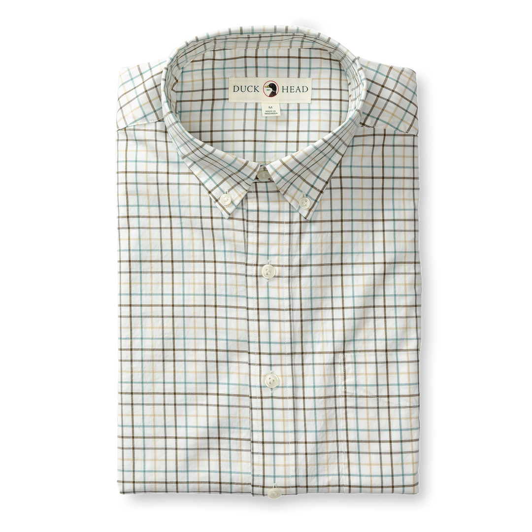 Duck Head Cotton Twill Sport Shirt
Joyner Plaid  -Midnight Olive