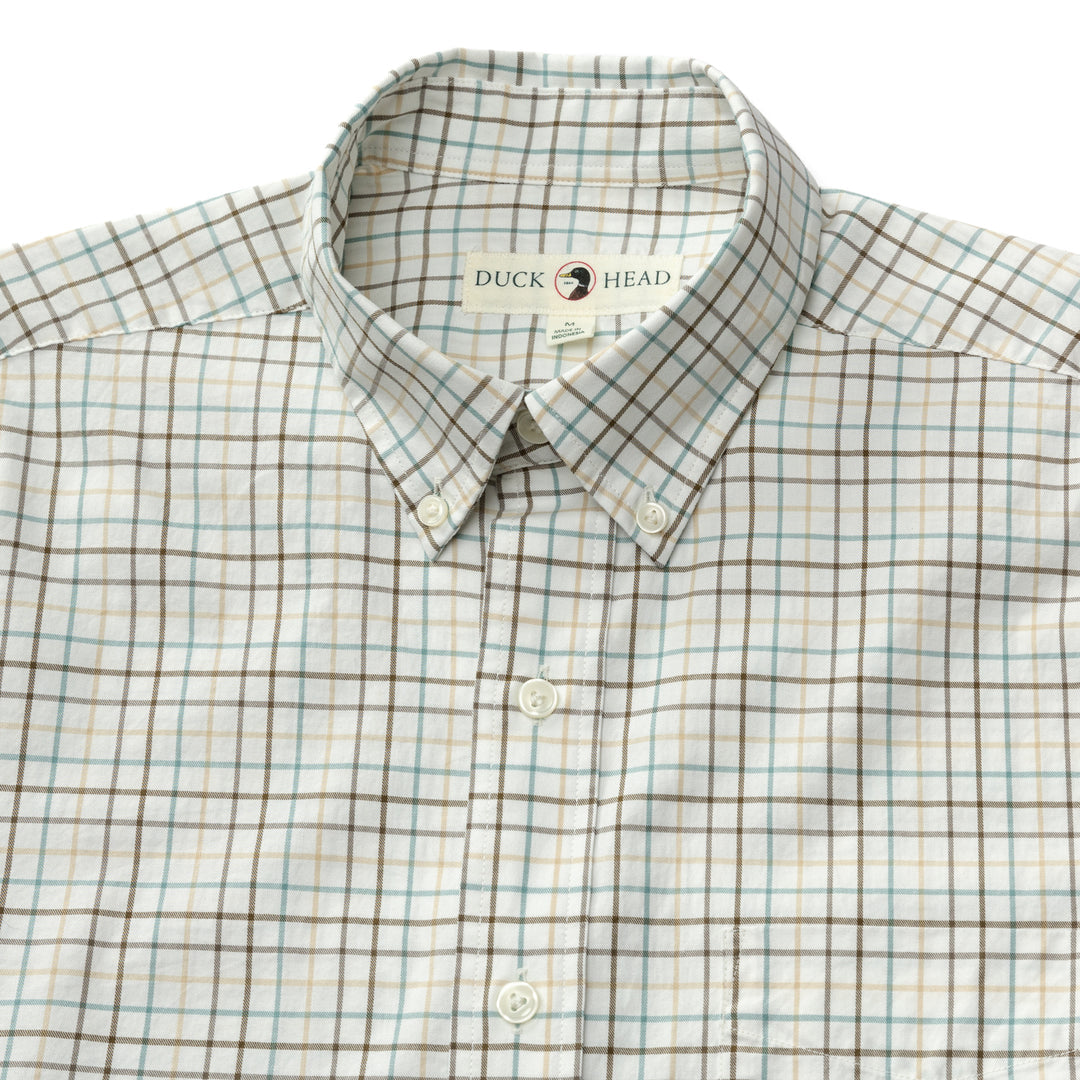 Duck Head Cotton Twill Sport Shirt
Joyner Plaid  -Midnight Olive