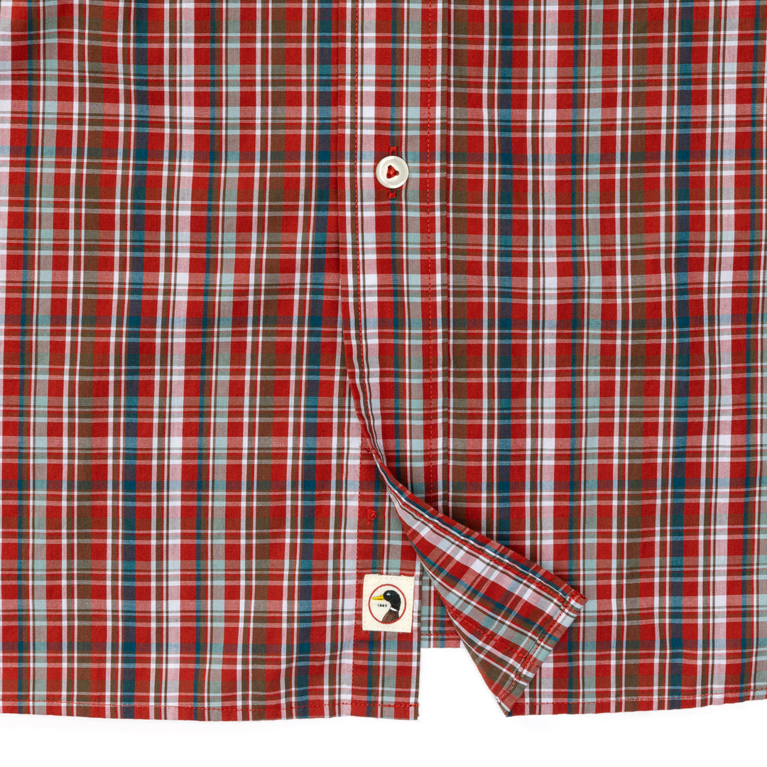 Duck Head Cotton Poplin Sport Shirt
Watkins Plaid- Red Ochre