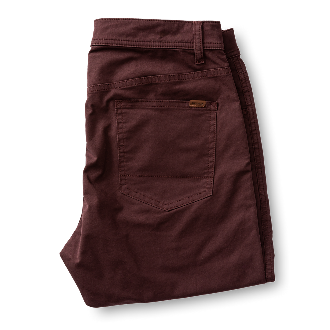 Duck Head Shoreline Five-Pocket- Dark Cognac