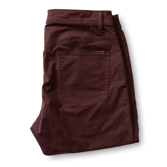 Duck Head Shoreline Five-Pocket- Dark Cognac