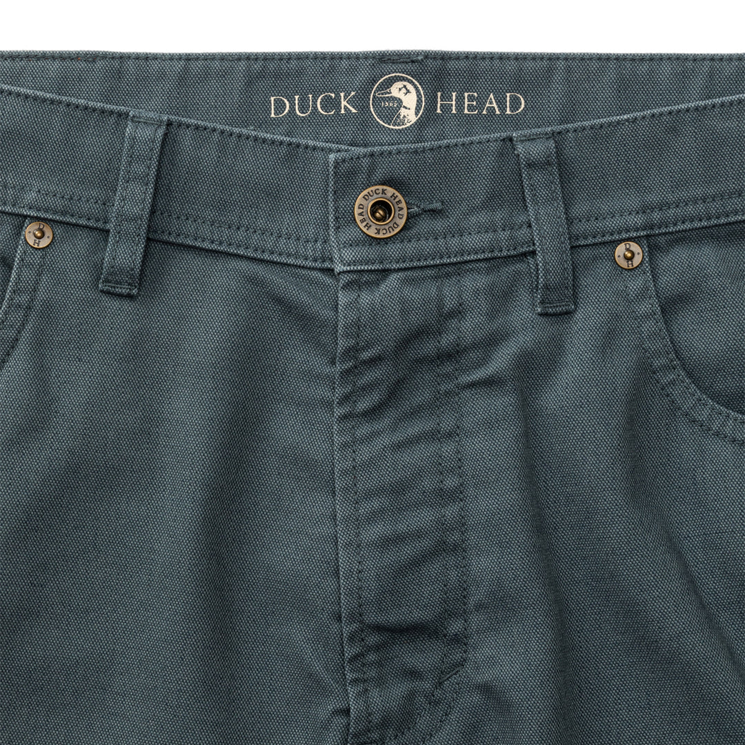 Duck Head Field Canvas Five-Pocket- Graphite Blue