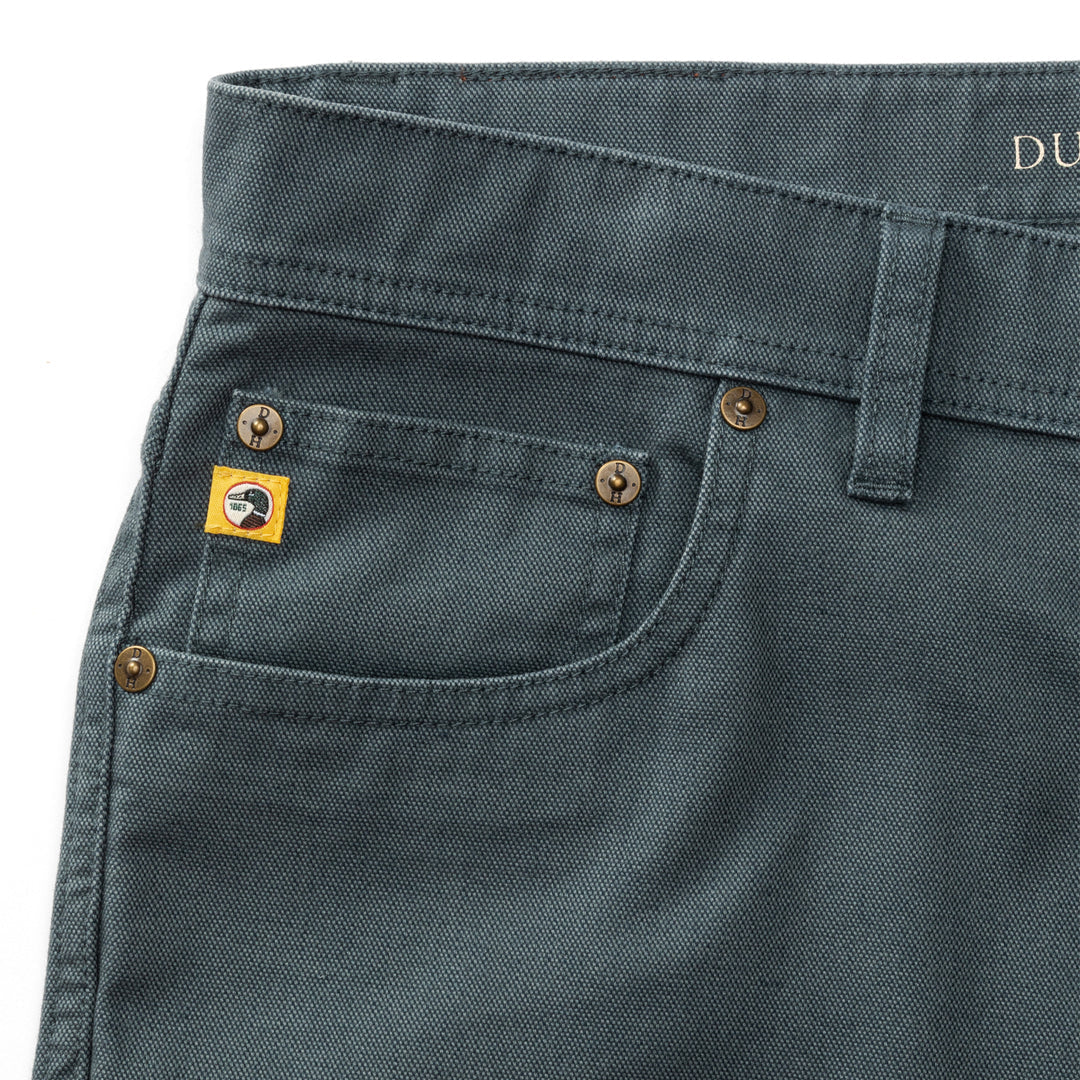 Duck Head Field Canvas Five-Pocket- Graphite Blue