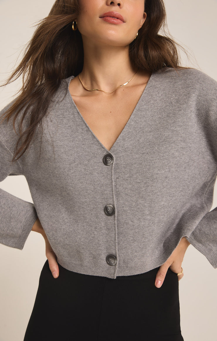 ZSupply Estelle Cardigan Classic Heather Grey