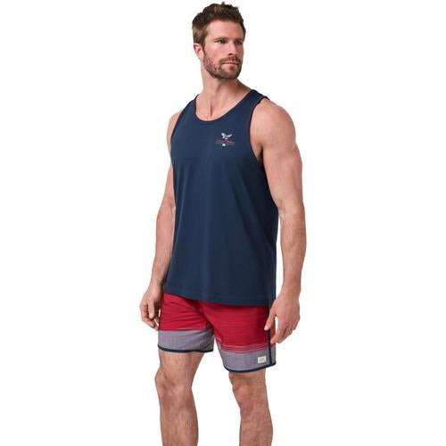 Travis Mathew Red White BBQ Tank