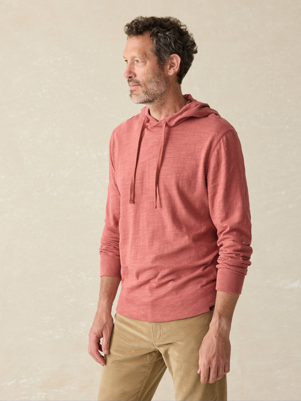 Faherty Sunwashed Hoodie -Fall Red