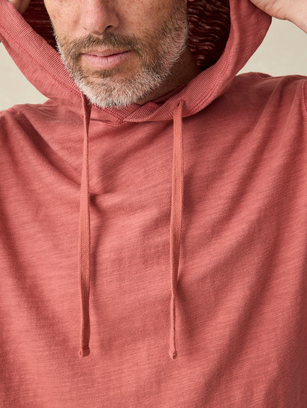 Faherty Sunwashed Hoodie -Fall Red